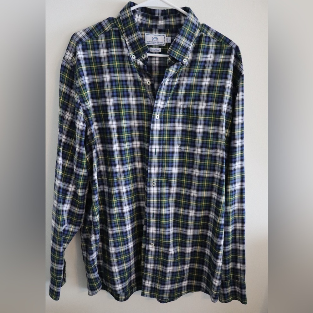 Southern Tide Classic Fit Plaid Button-Down Shirt
